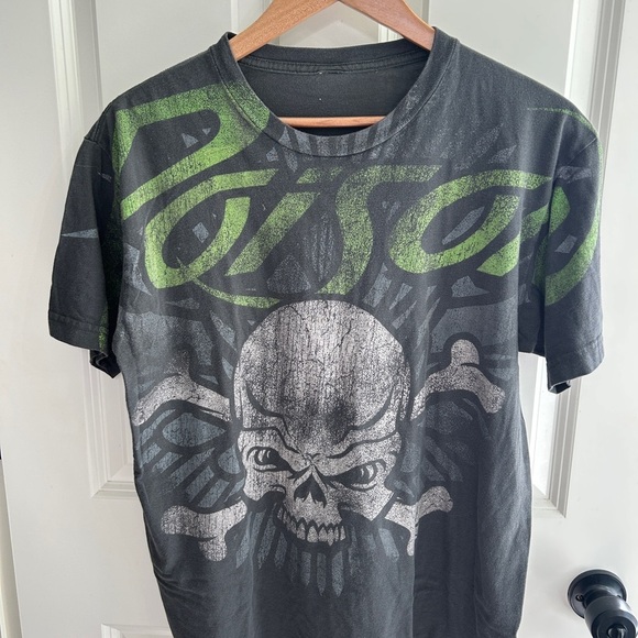 Poison Other - GUC Poison Graphic Tee - Black, Grey and Green. No tag. Measures L. 23” PTP